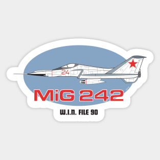 MiG-242 from 'Joe 90' Sticker